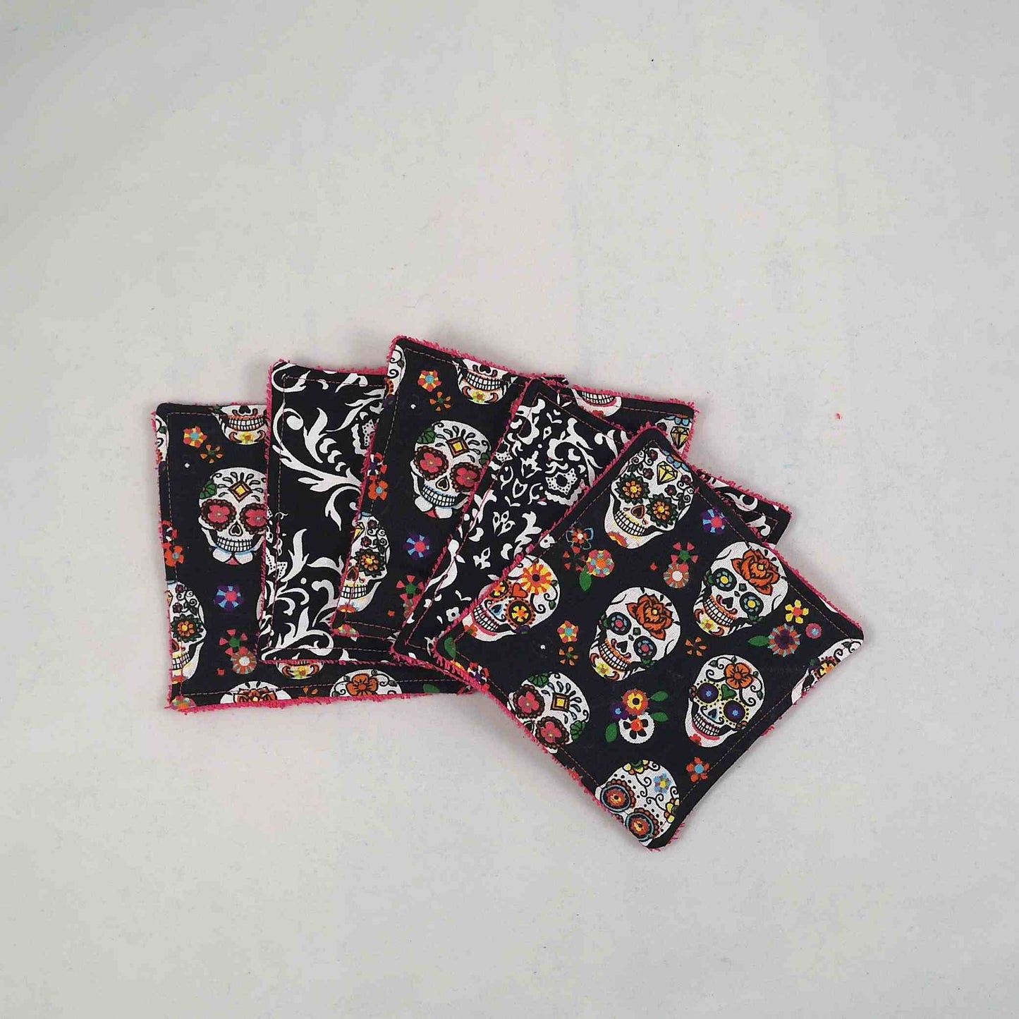 5 Lingettes 100% coton Calavera