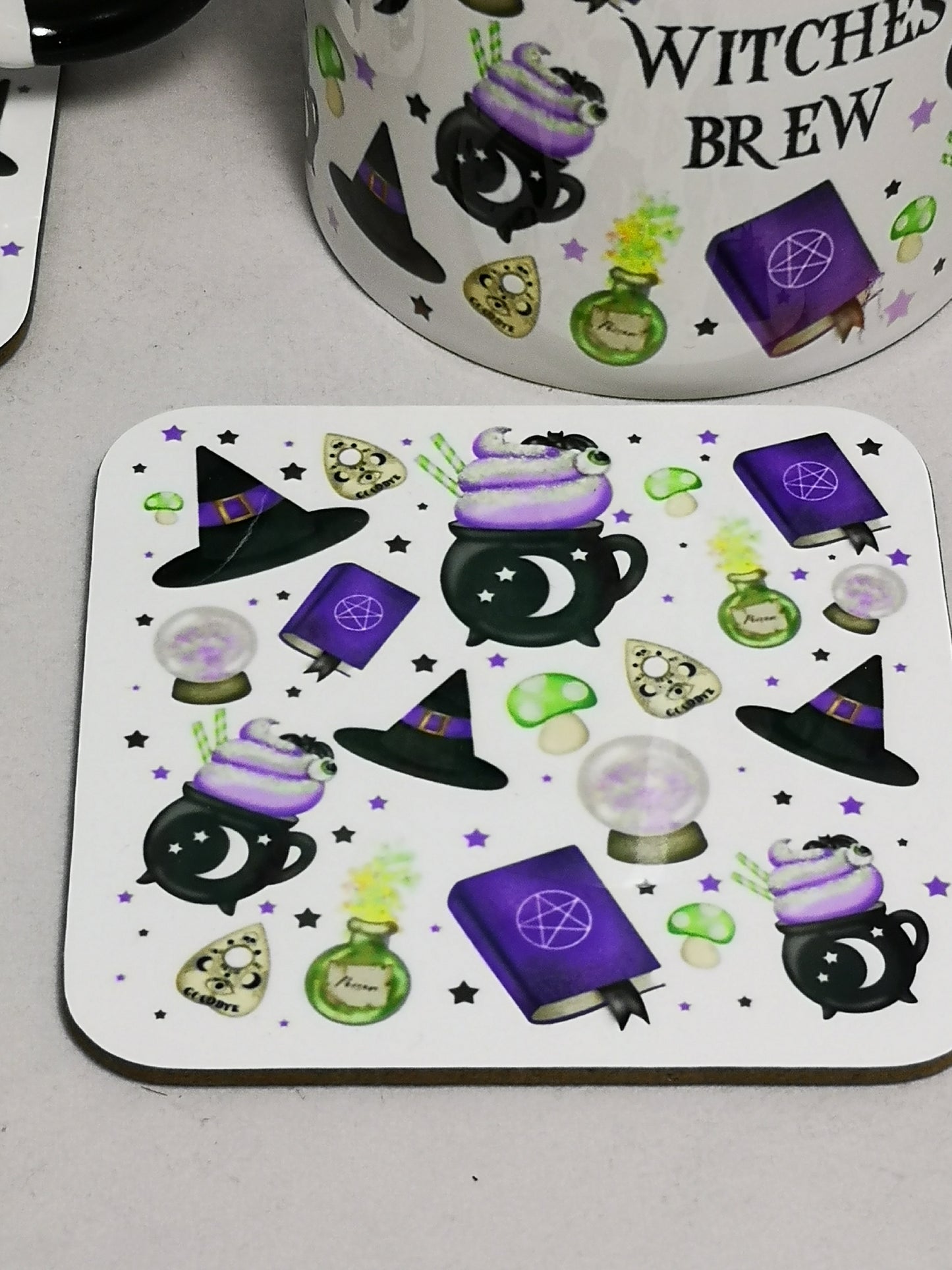 mug et sous-verre Witch Brew