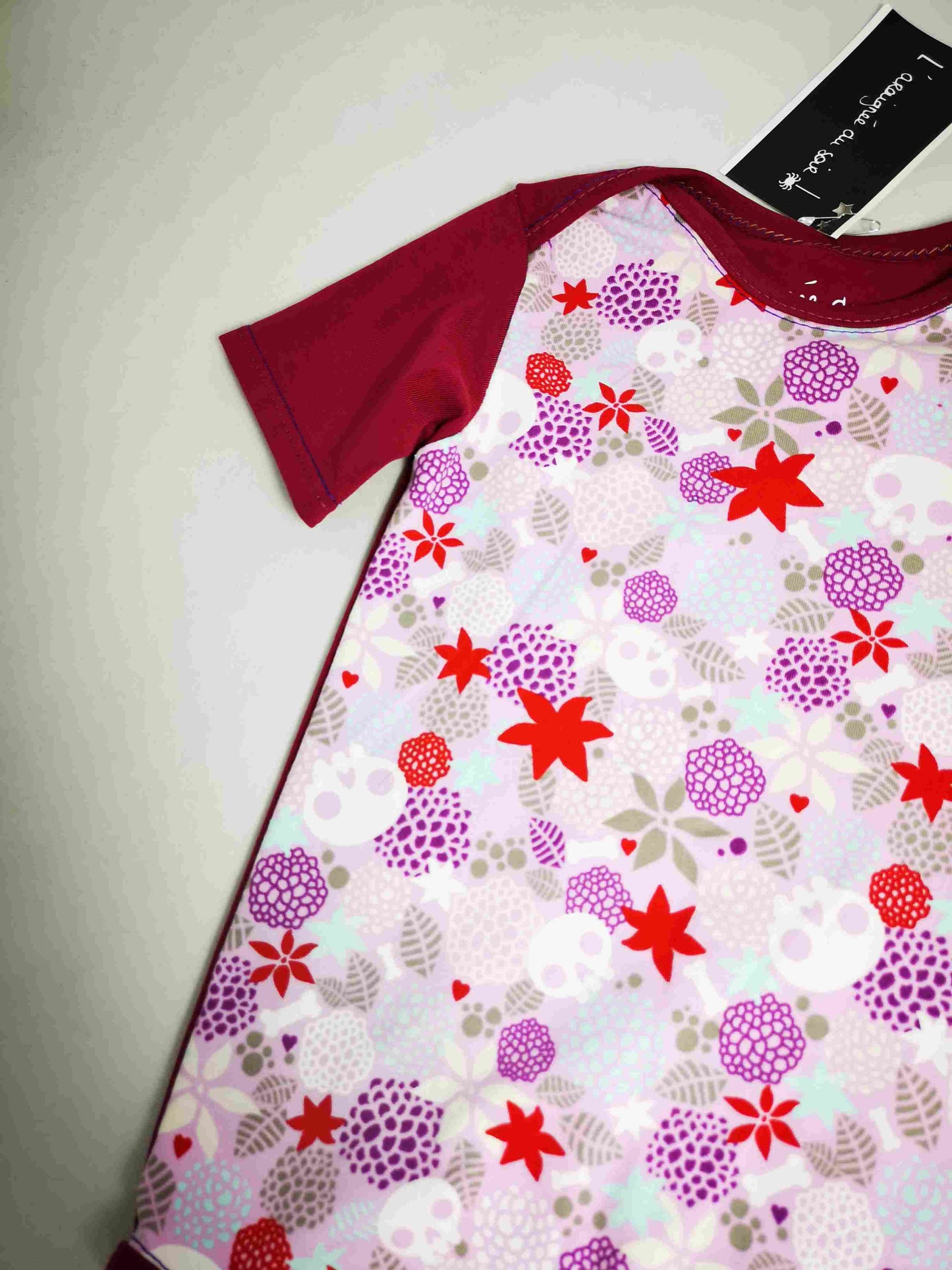 Body bébé crânes et fleurs T.12m/74cm