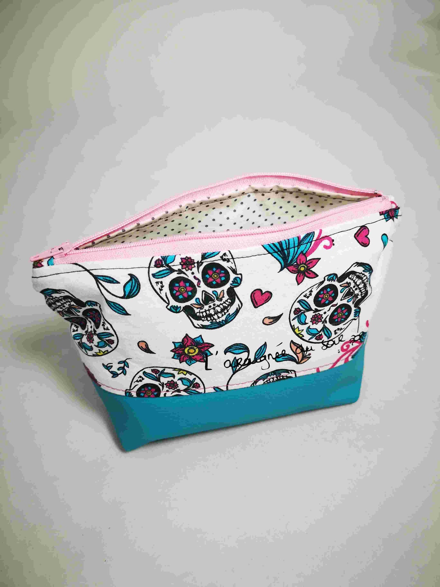 Trousse imperméable Calavera colorée