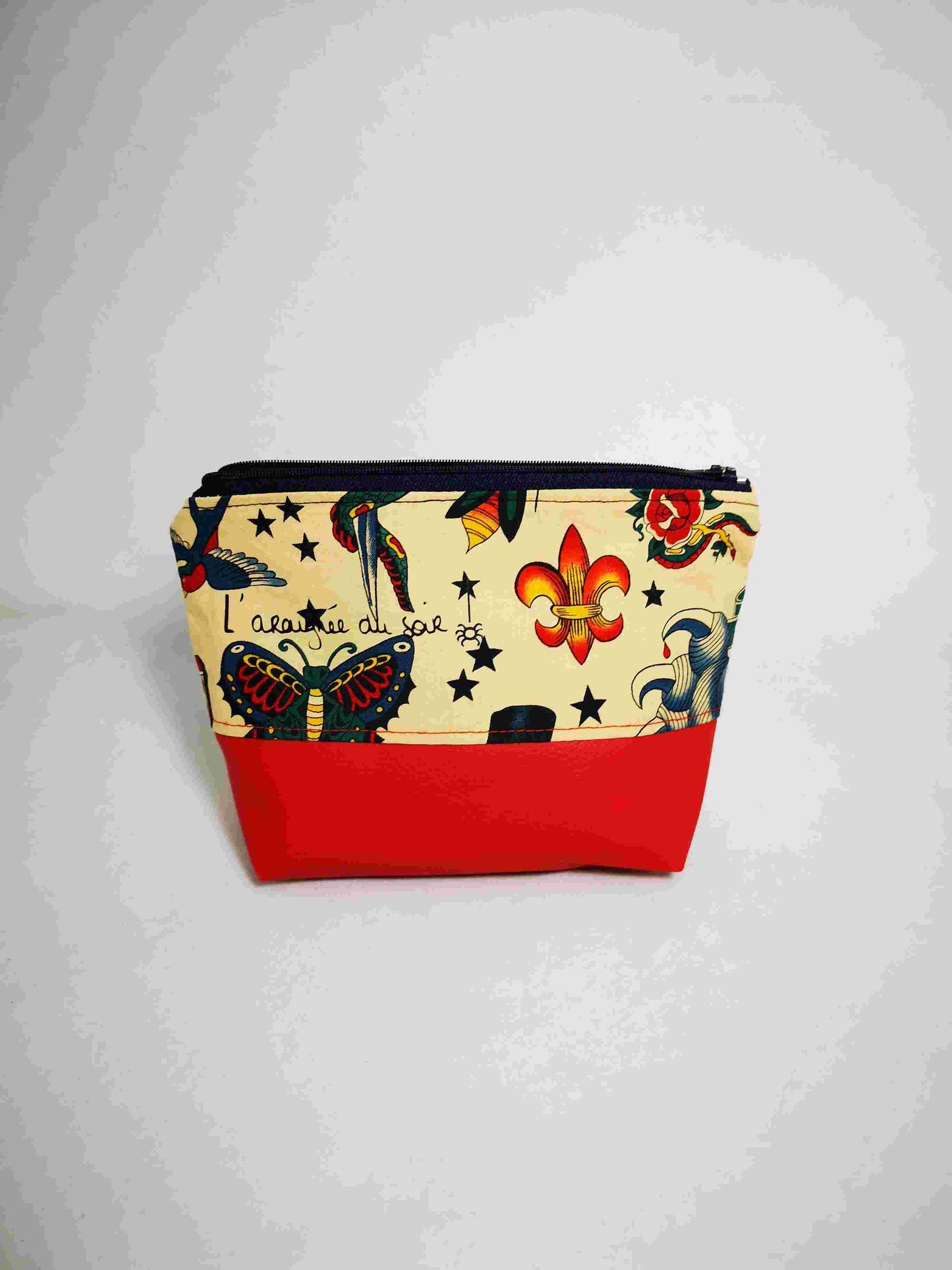 Trousse imperméable Tattoo rouge