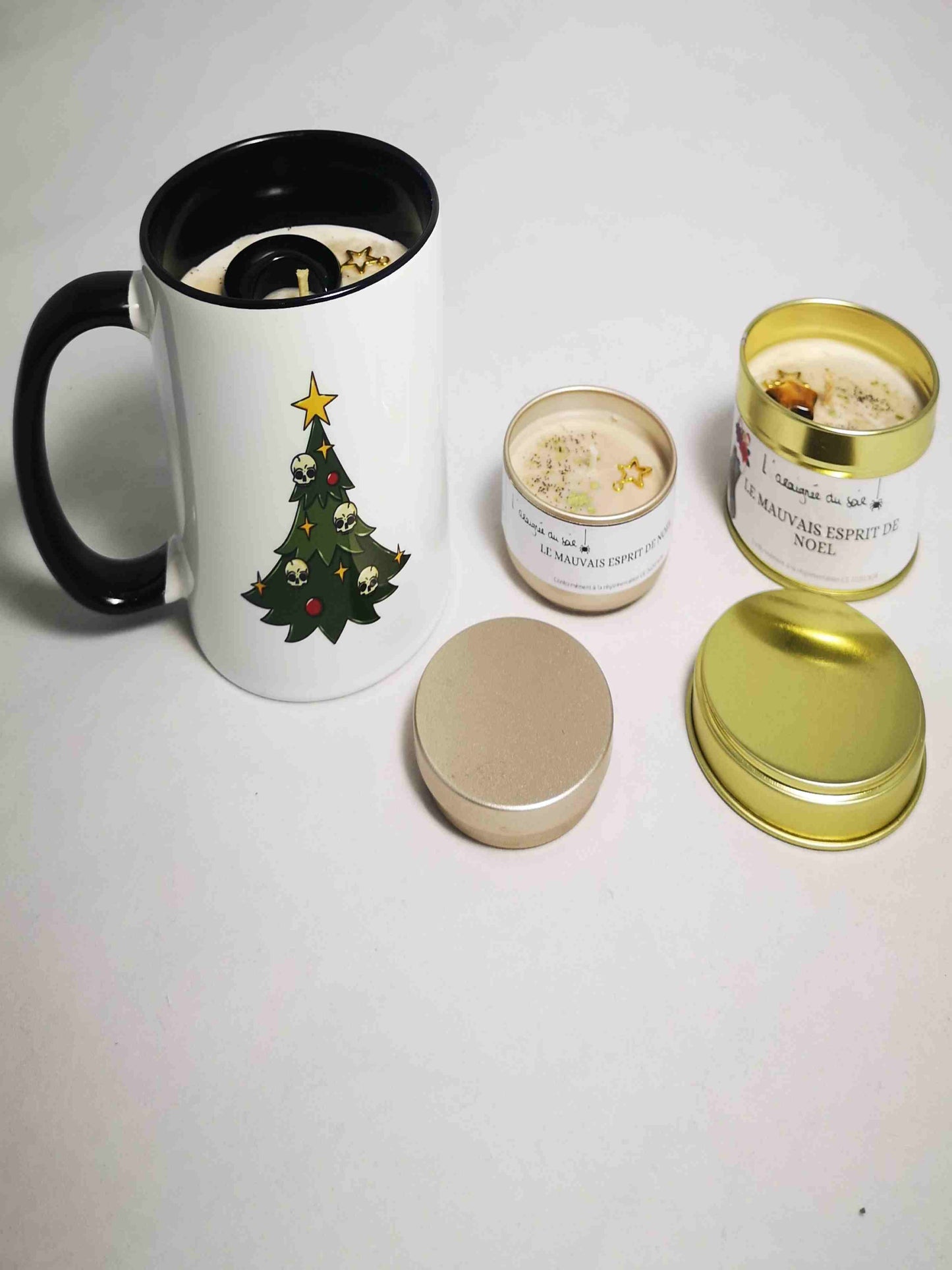 Mini-bougie "Le mauvais esprit de Noël"