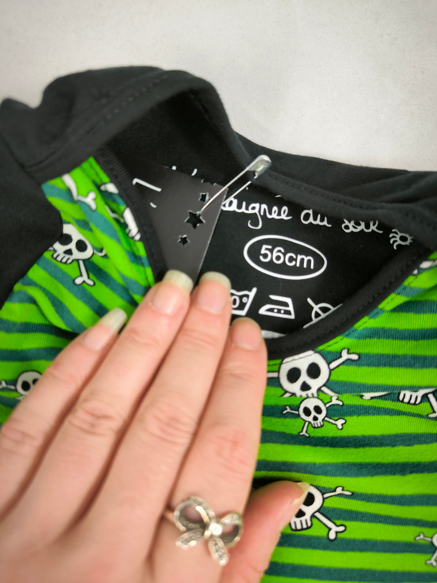 Body pirate en vert T.56cm/3m