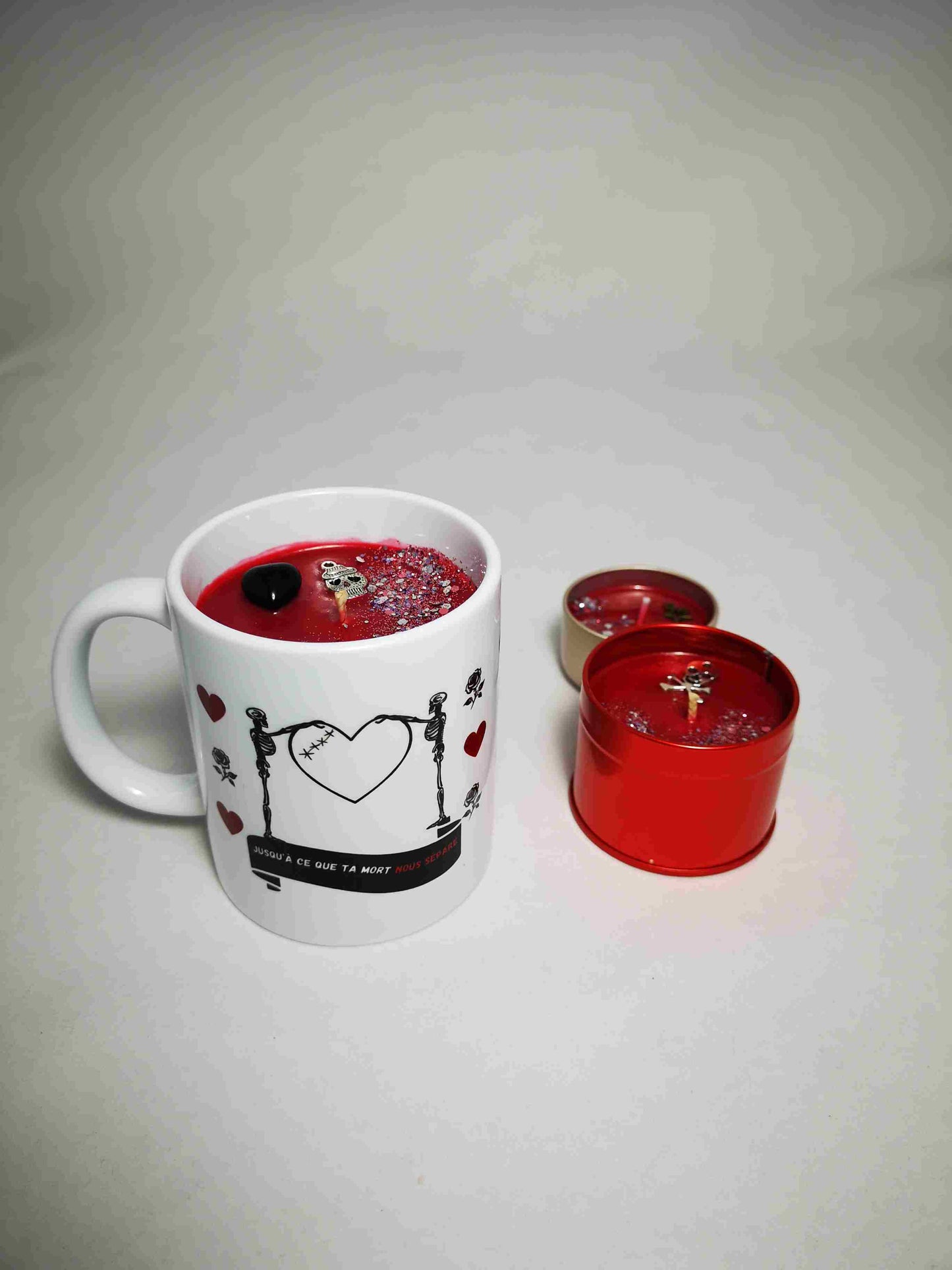 Bougie tasse Jusqu'à ce que Ta mort nous sépare