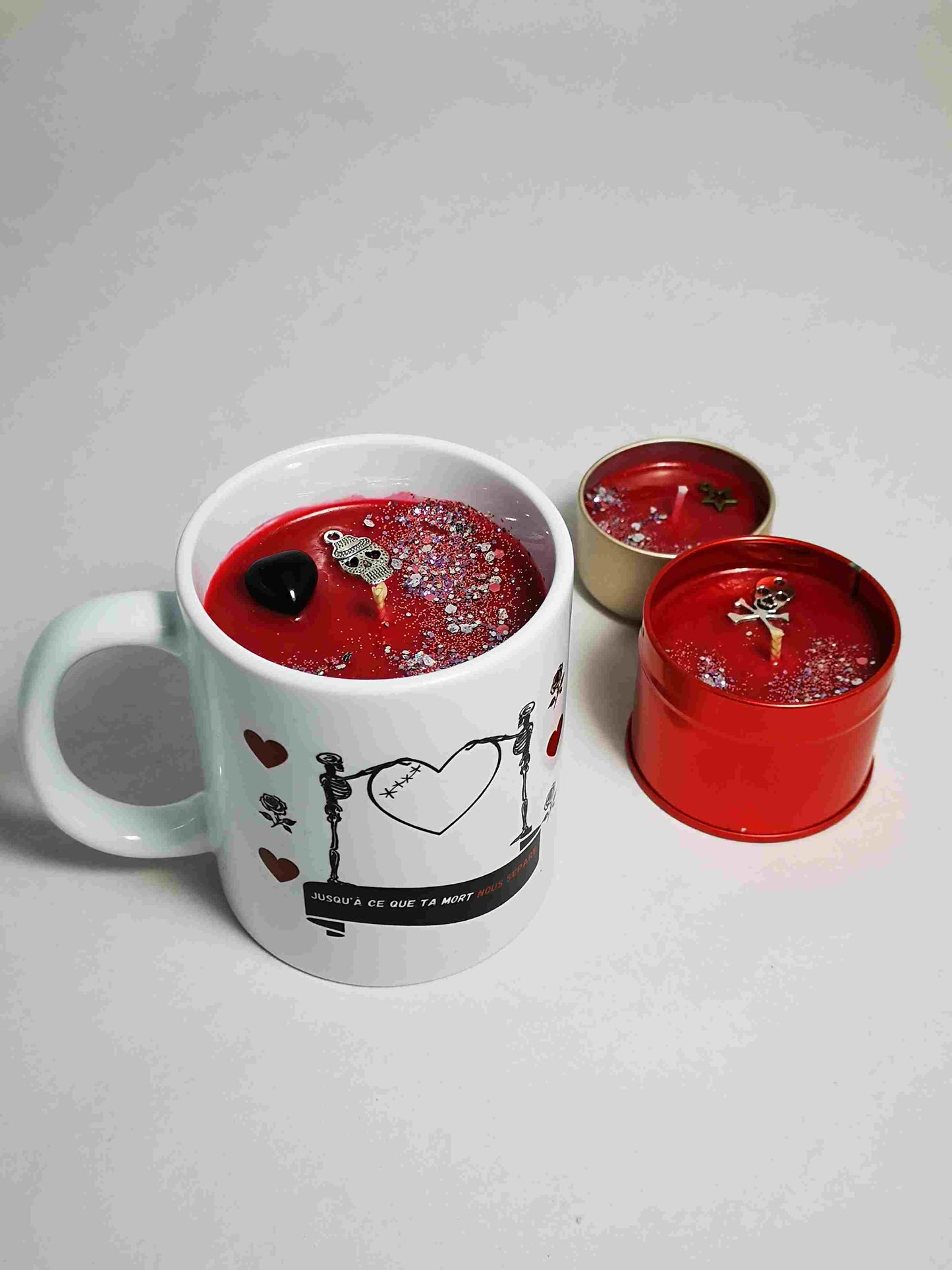 Bougie tasse Jusqu'à ce que Ta mort nous sépare