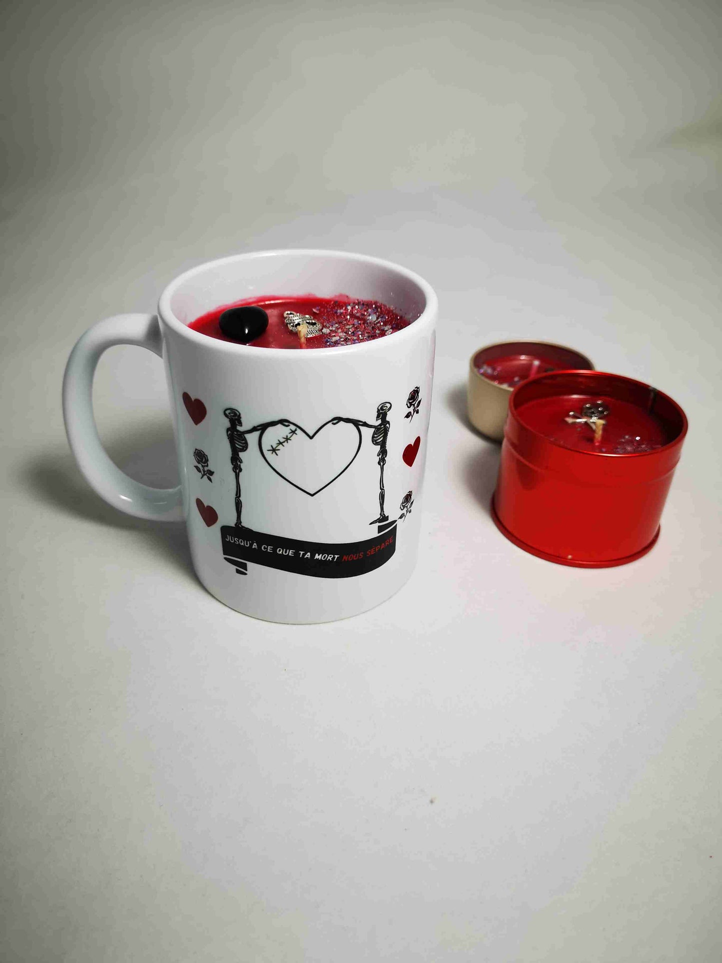 Bougie tasse Jusqu'à ce que Ta mort nous sépare