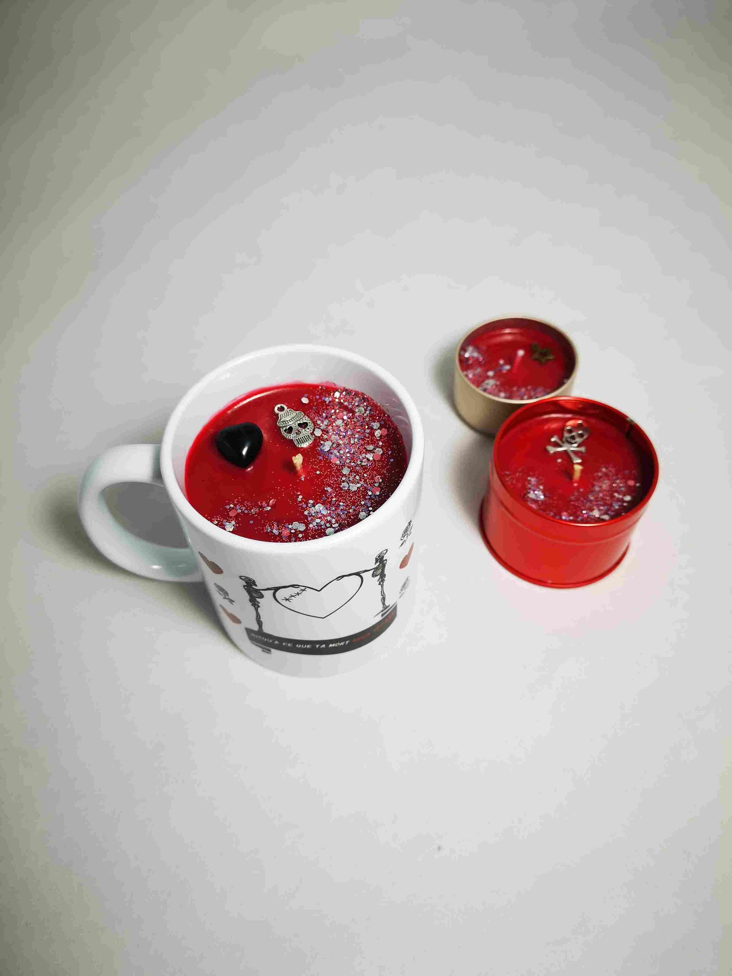Bougie-tasse "Jusqu'à ce que Ta mort nous sépare"