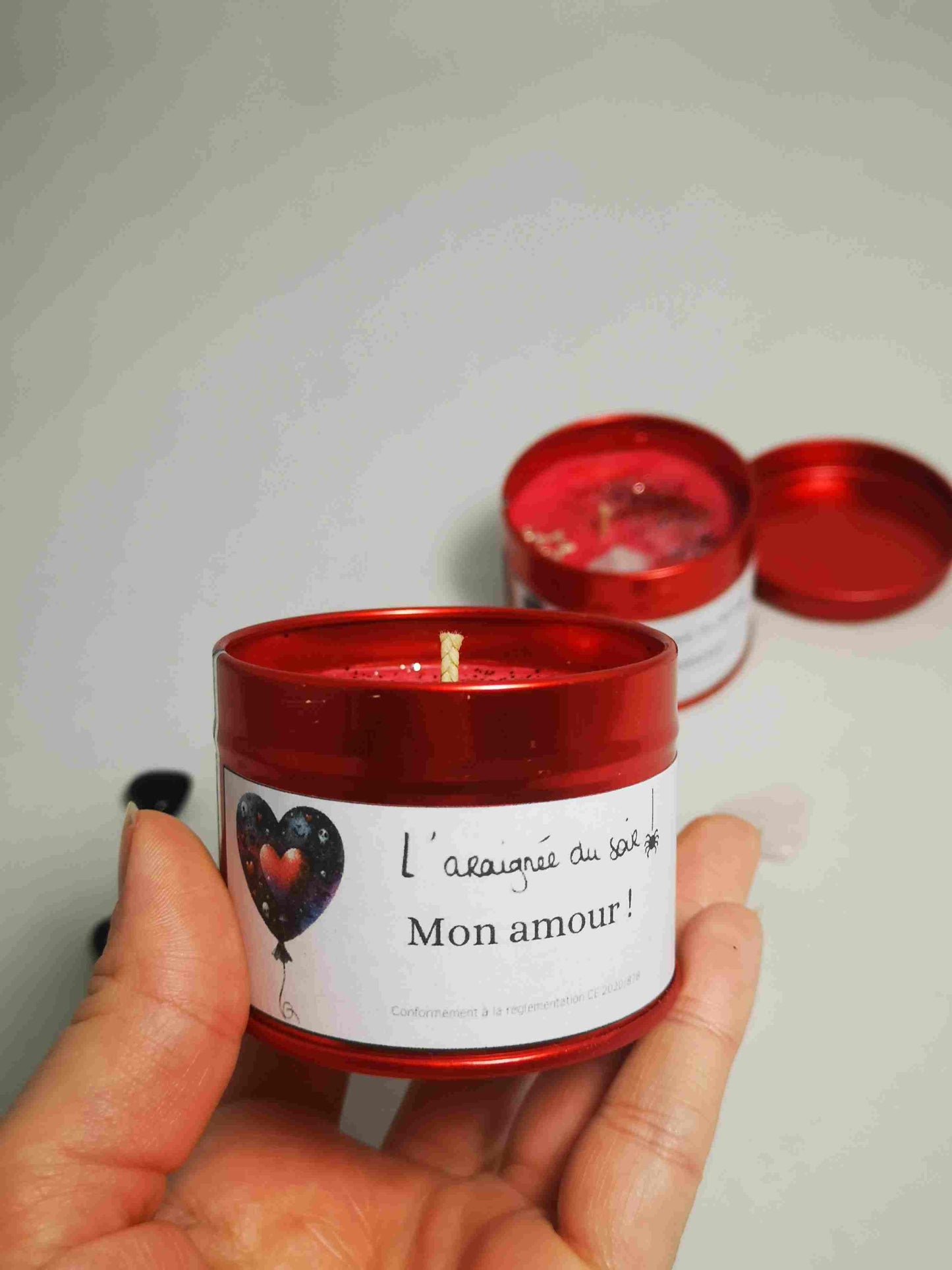Bougie métal Mon Amour