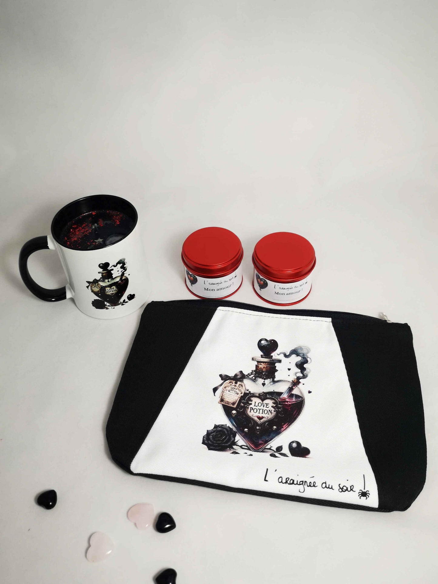 Ensemble Enchanté Saint-Valentin : Trousse et Bougie Potion d'Amour