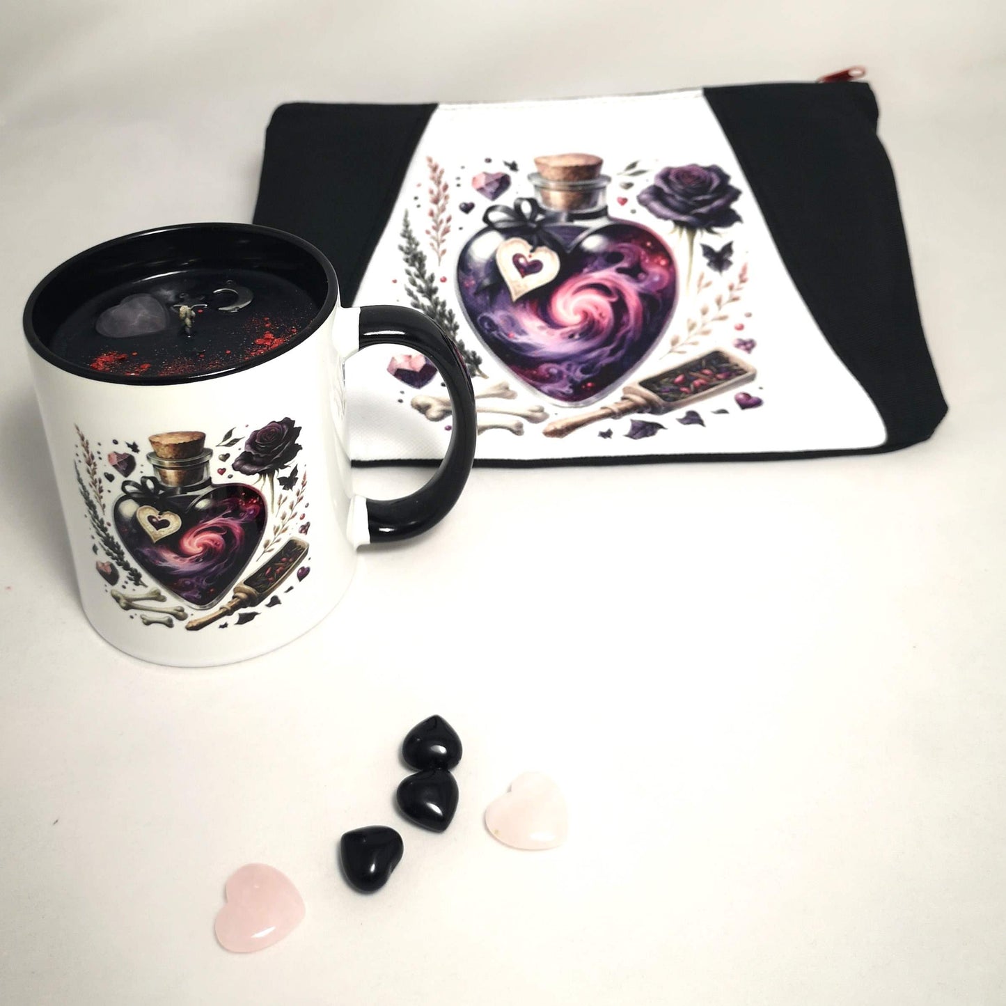 Ensemble mystique Saint-Valentin : Trousse et Bougie Potion mystique