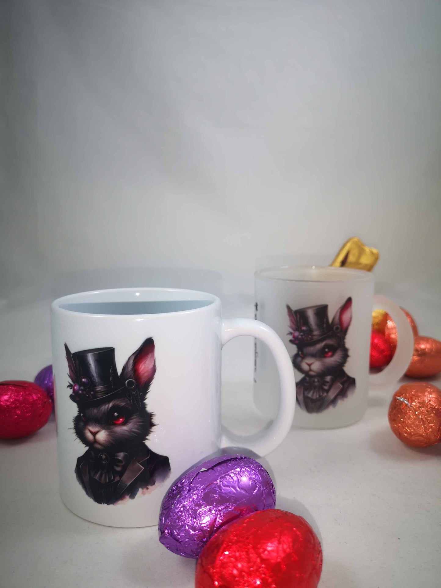 Bougie tasse Lapins Gothiques