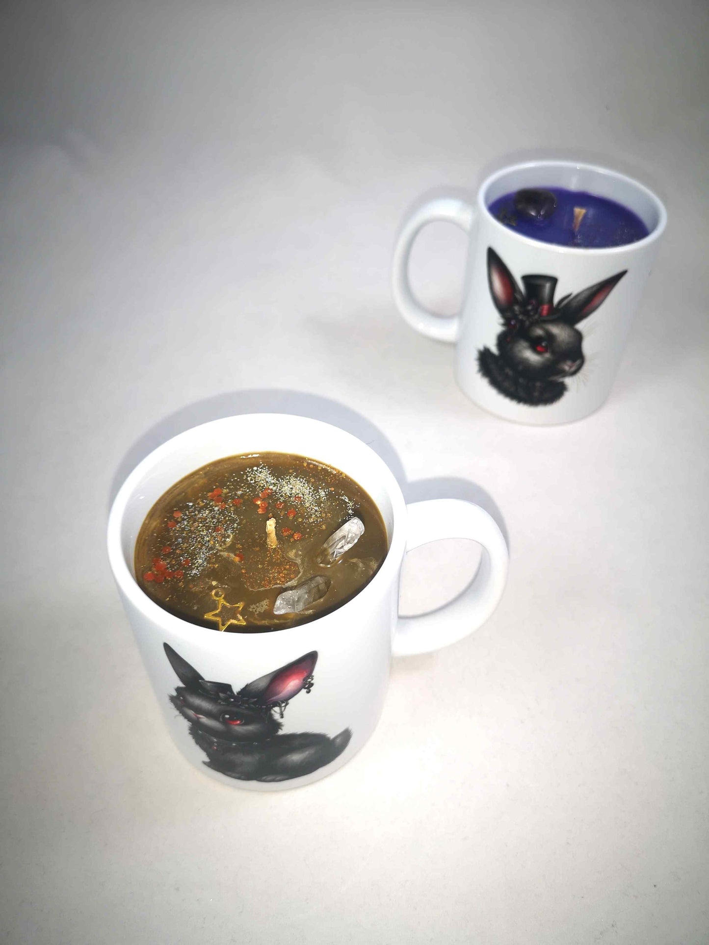 Bougie tasse Lapins victoriens
