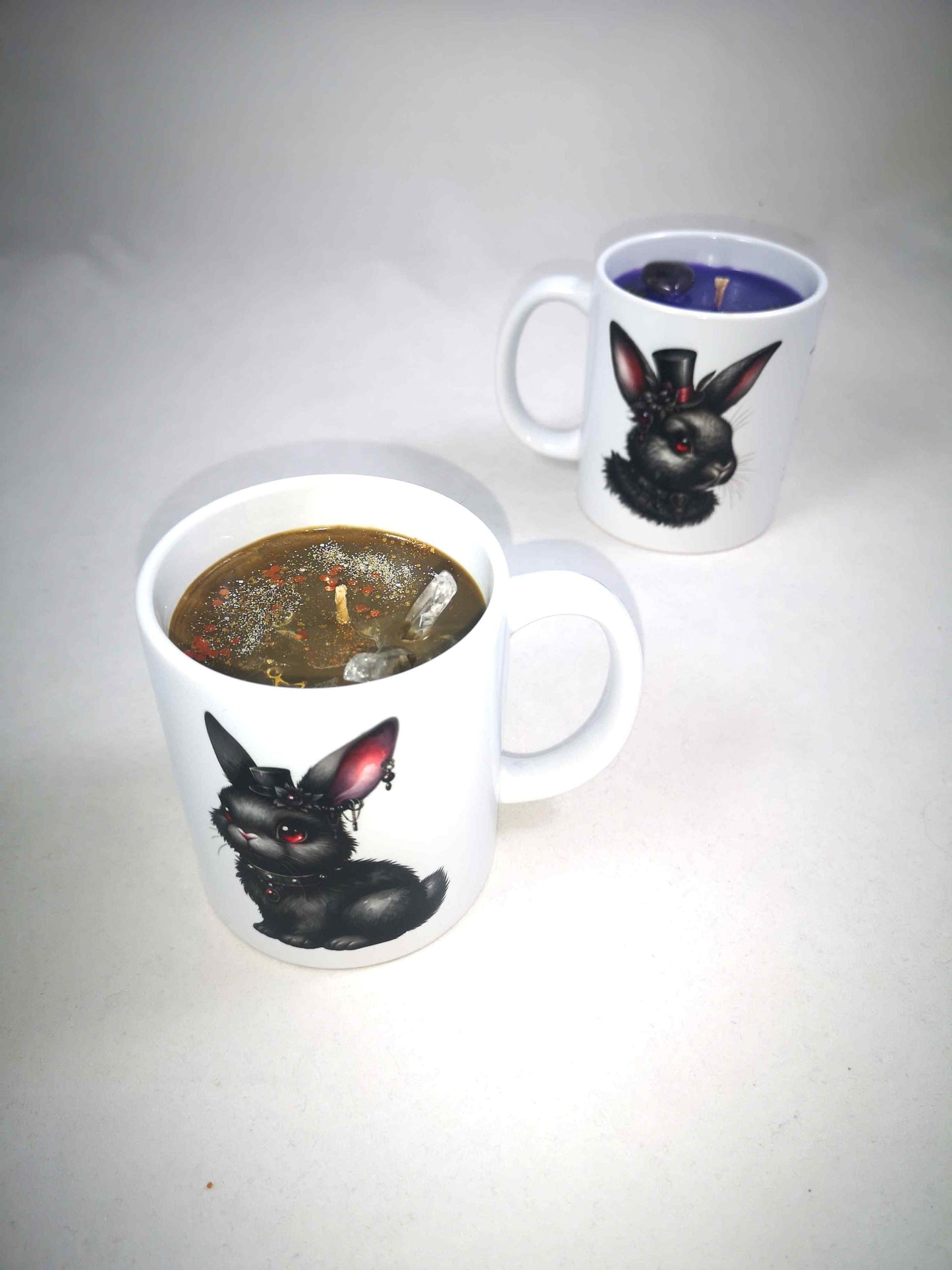 Bougie tasse Lapins victoriens