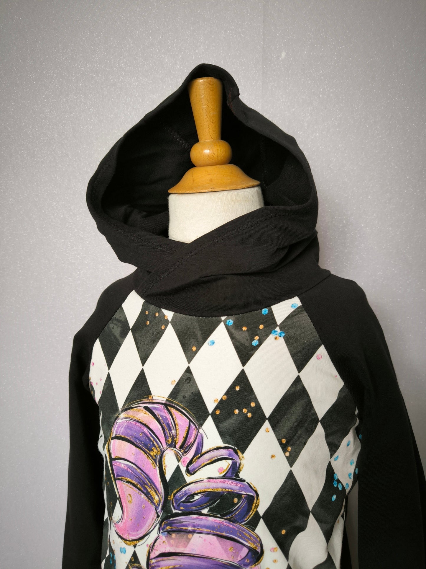 Sweat a capuche Chat du Cheschire T.6ans/116 cm