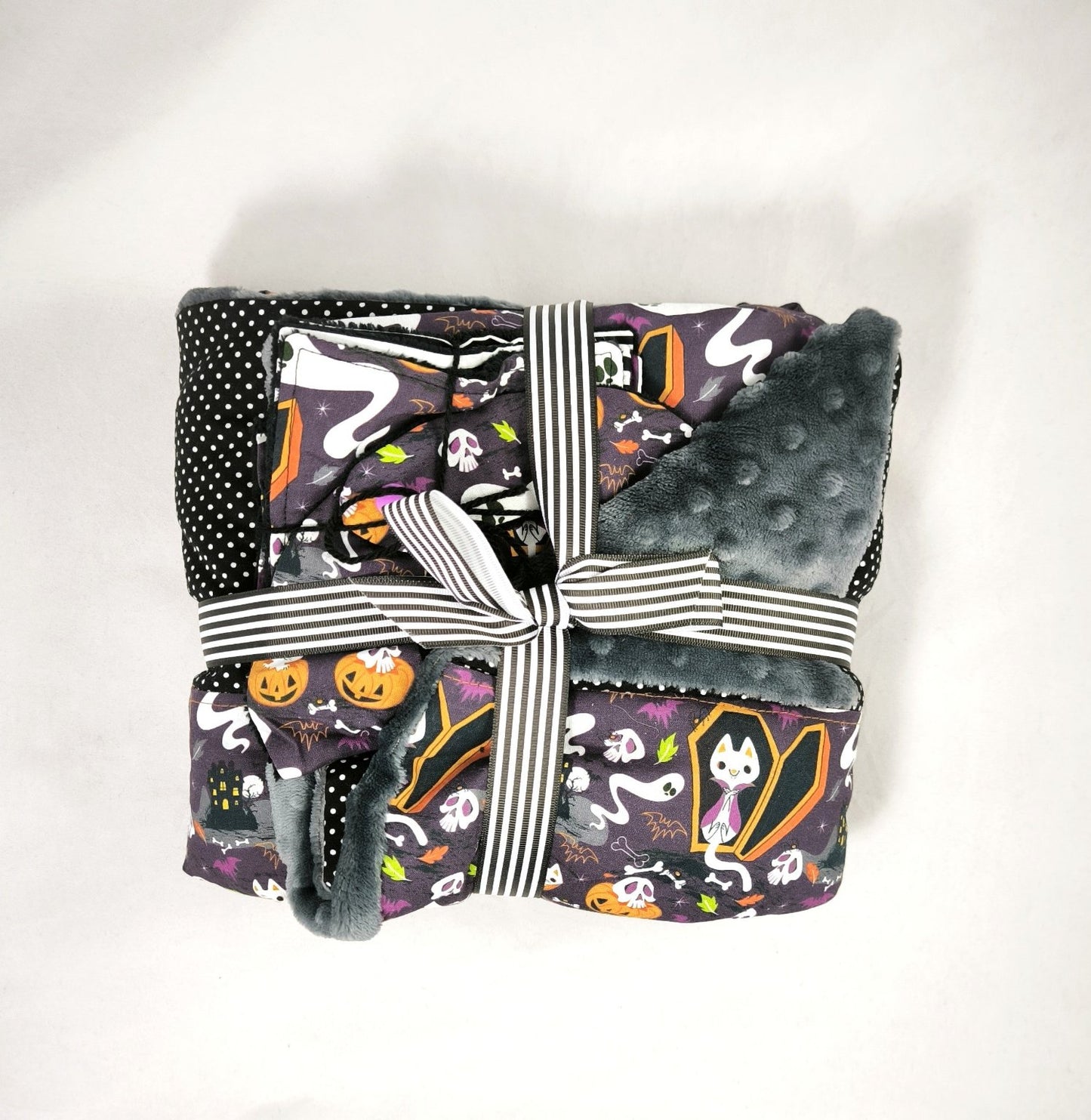 Lot Bébé Halloween - Couverture, Bavoir et Lingettes Lavables