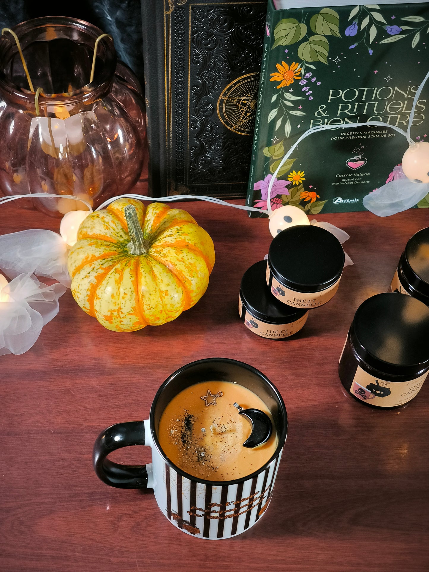Bougie Parfumée "Thé et Cannelle" dans un Mug – Édition Epices d'automne