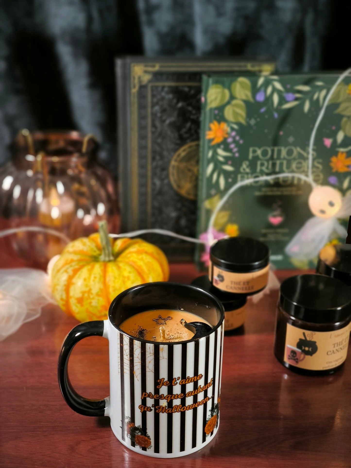 Bougie Parfumée "Thé et Cannelle" dans un Mug – Édition Epices d'automne