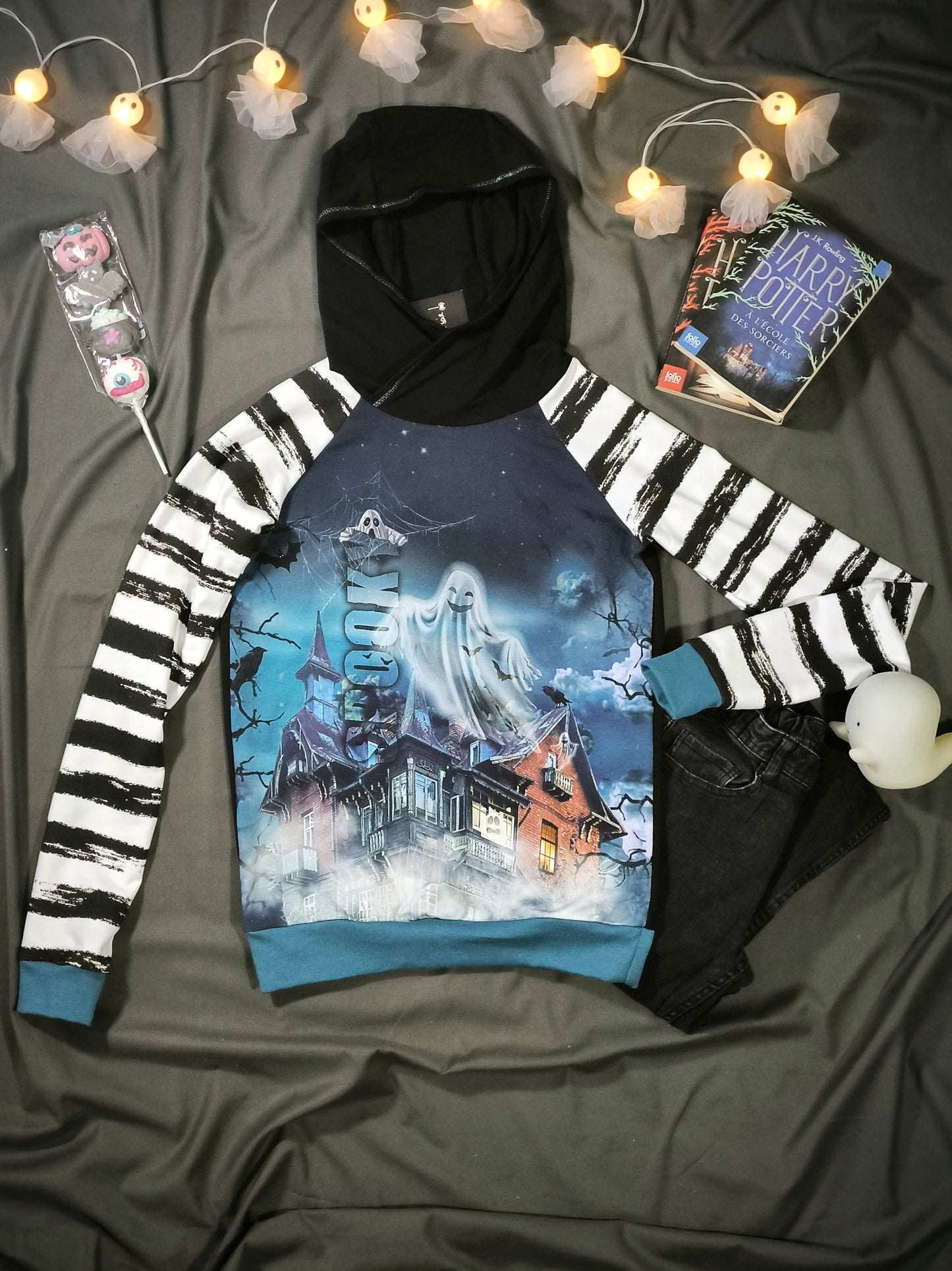 Sweat a capuche Spooky T.12 ans/152 cm