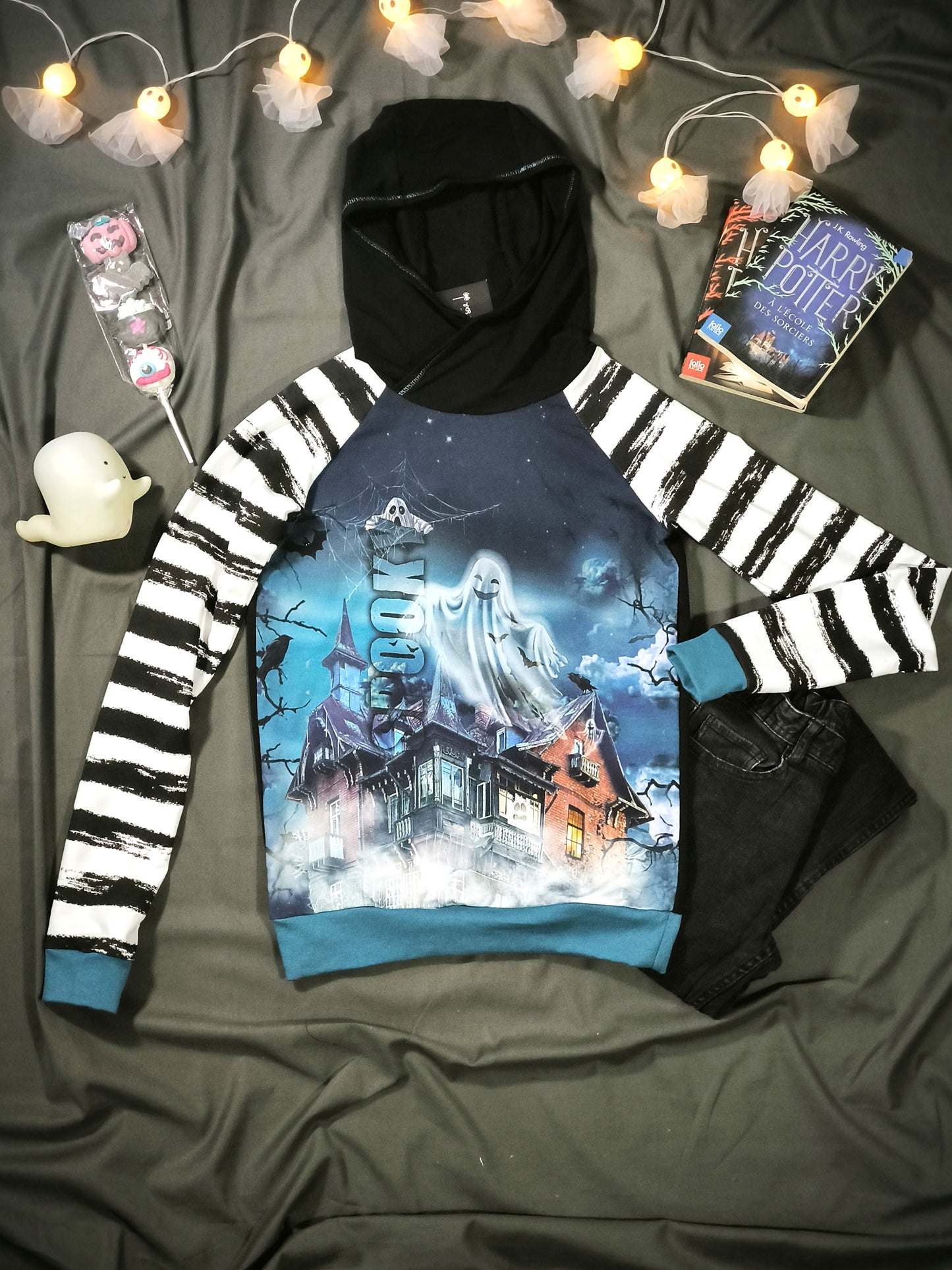 Sweat a capuche Spooky T.12 ans/152 cm