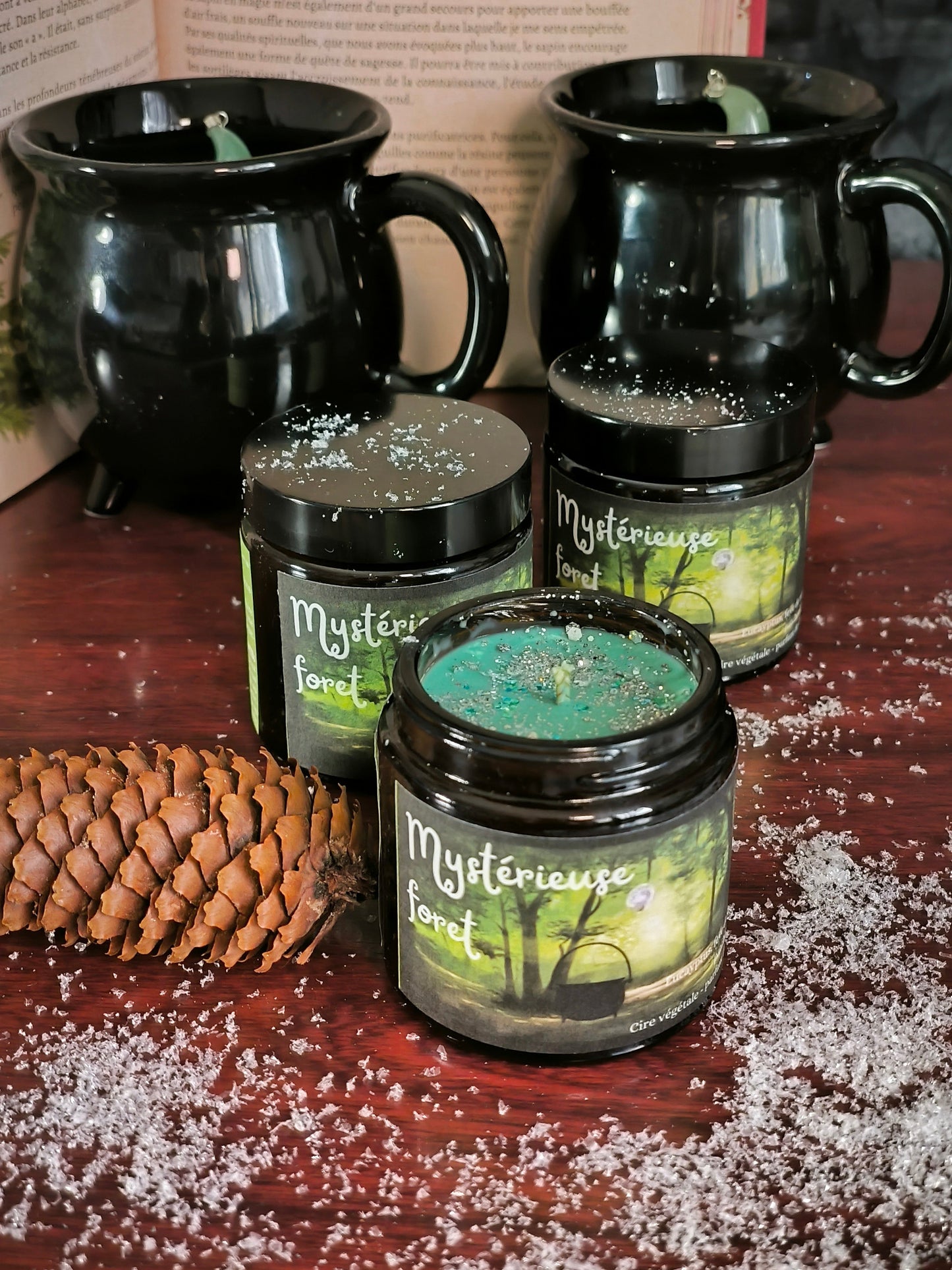Bougie Pot en verre- Mystérieuse Foret