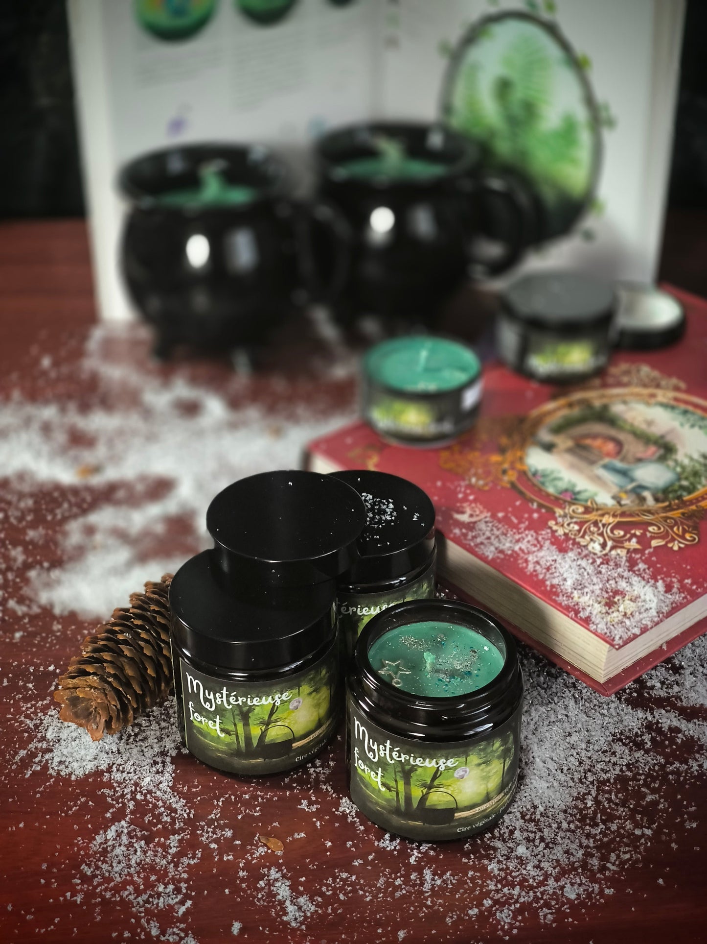 Bougie Pot en verre- Mystérieuse Foret