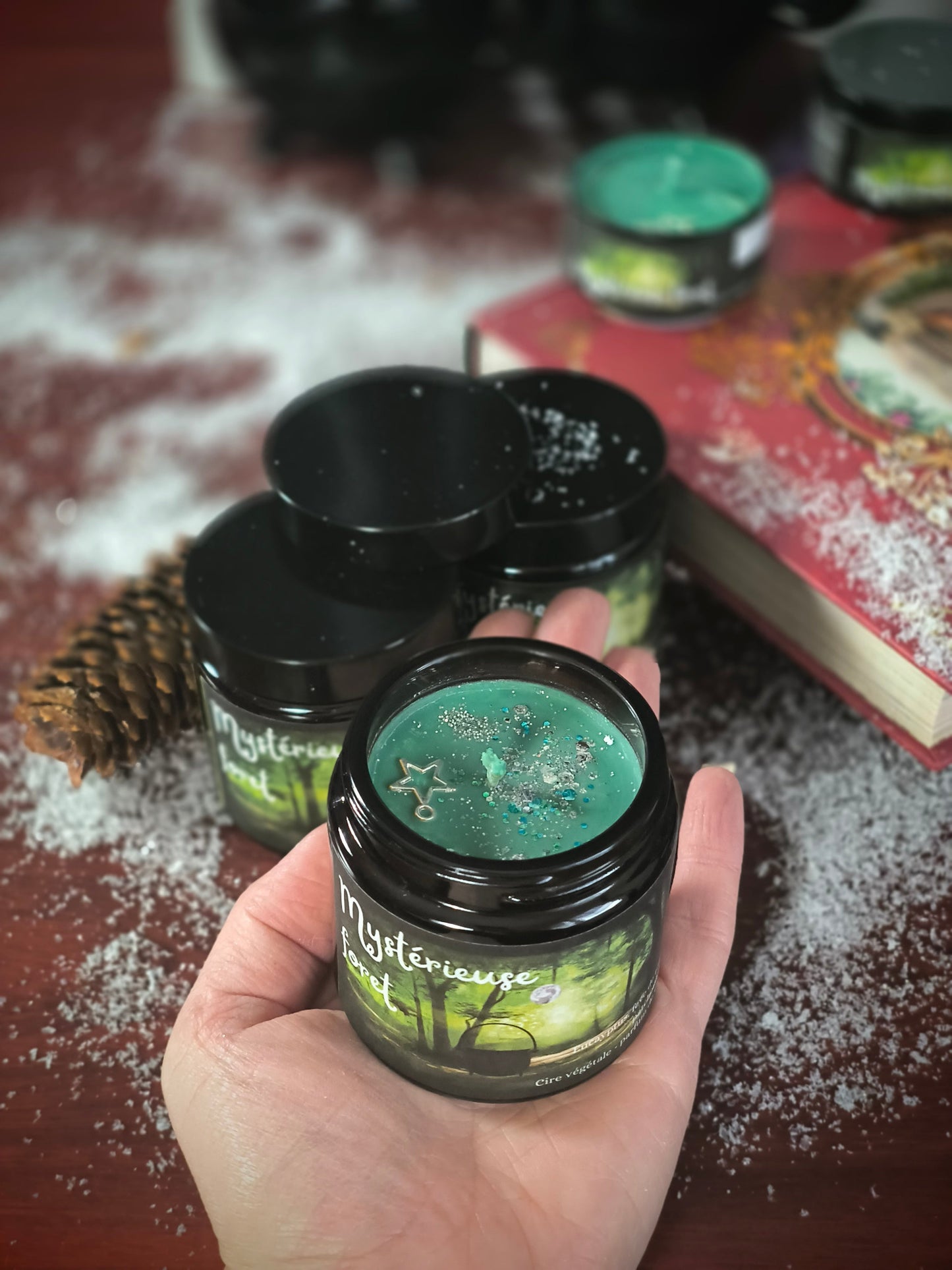 Bougie Pot en verre- Mystérieuse Foret