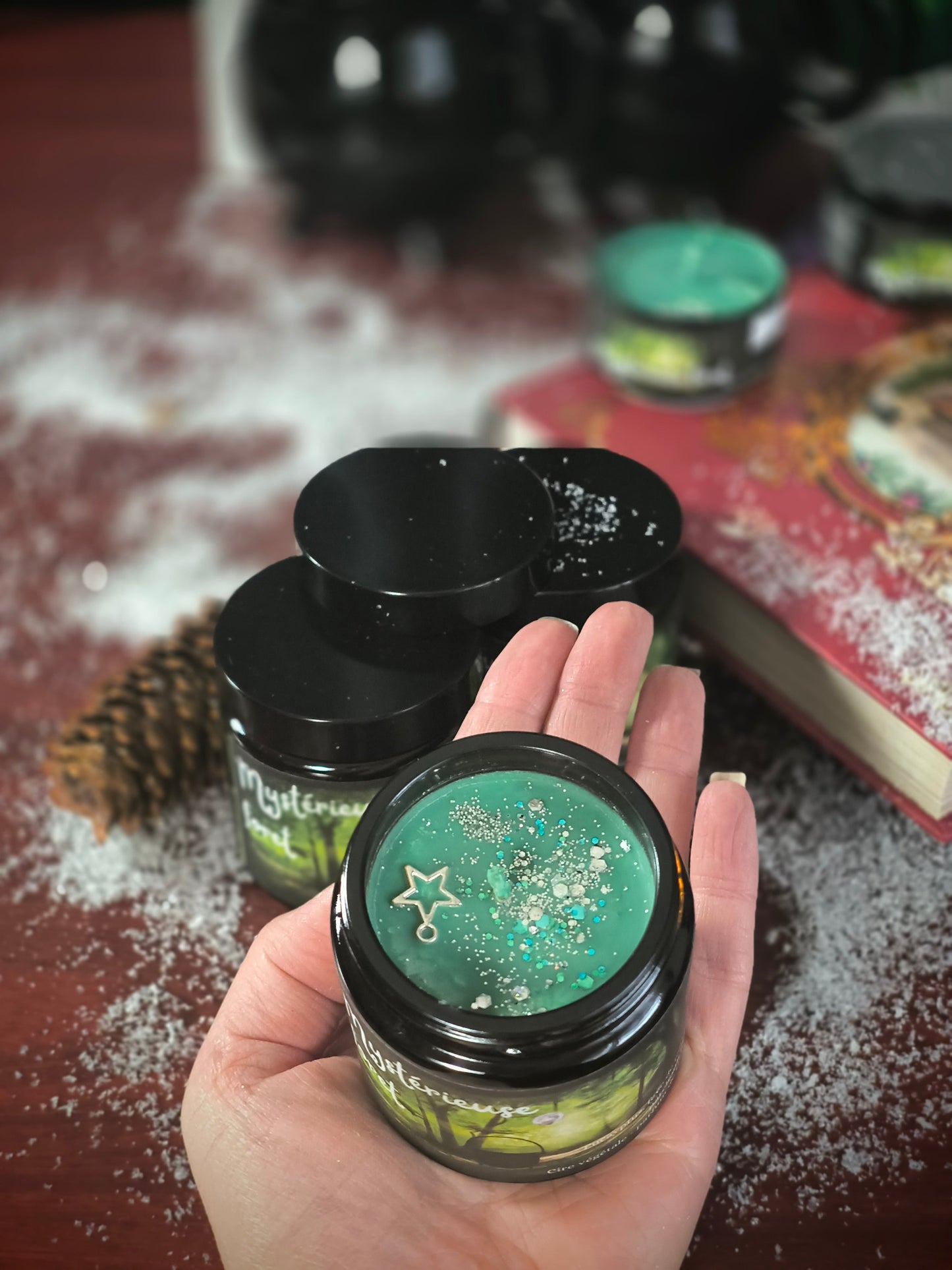 Bougie Pot en verre- Mystérieuse Foret