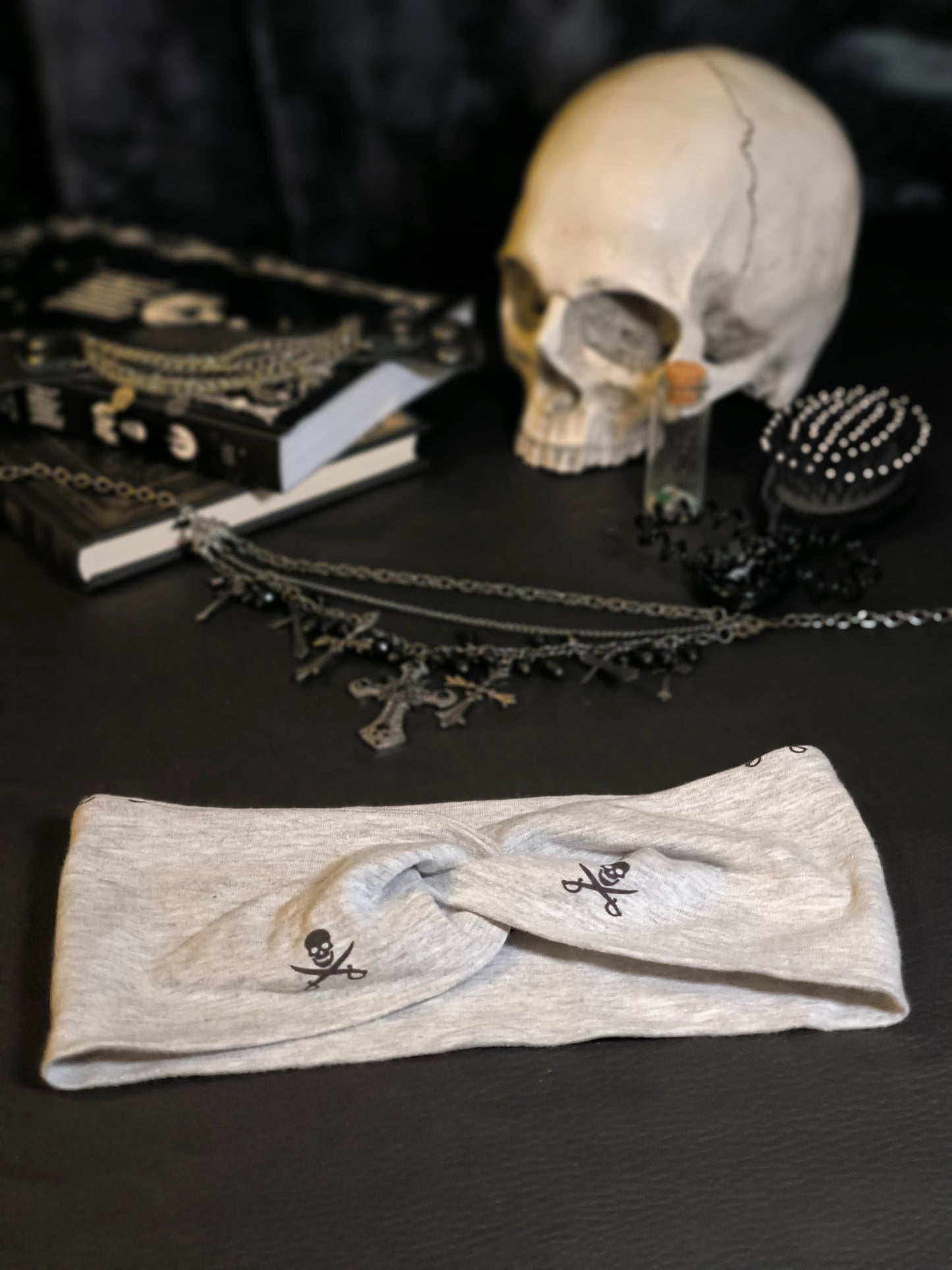 Bandeau cache-oreilles jersey pirate *adulte*