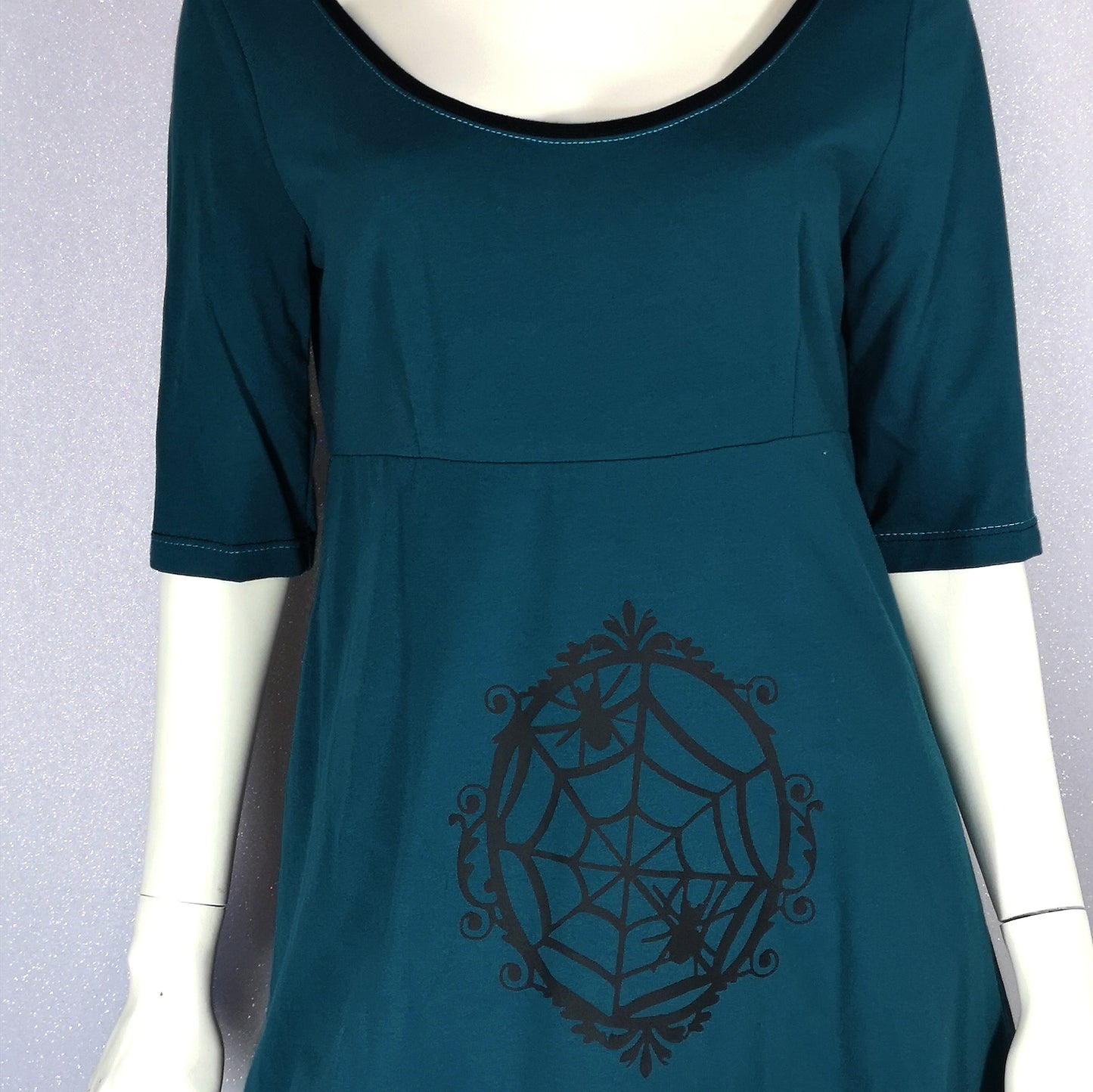 Robe camée turquoise T.L