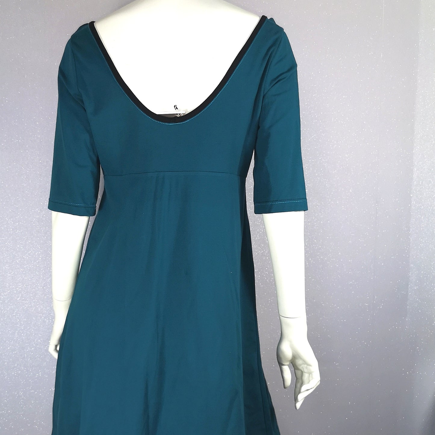 Robe camée turquoise T.L