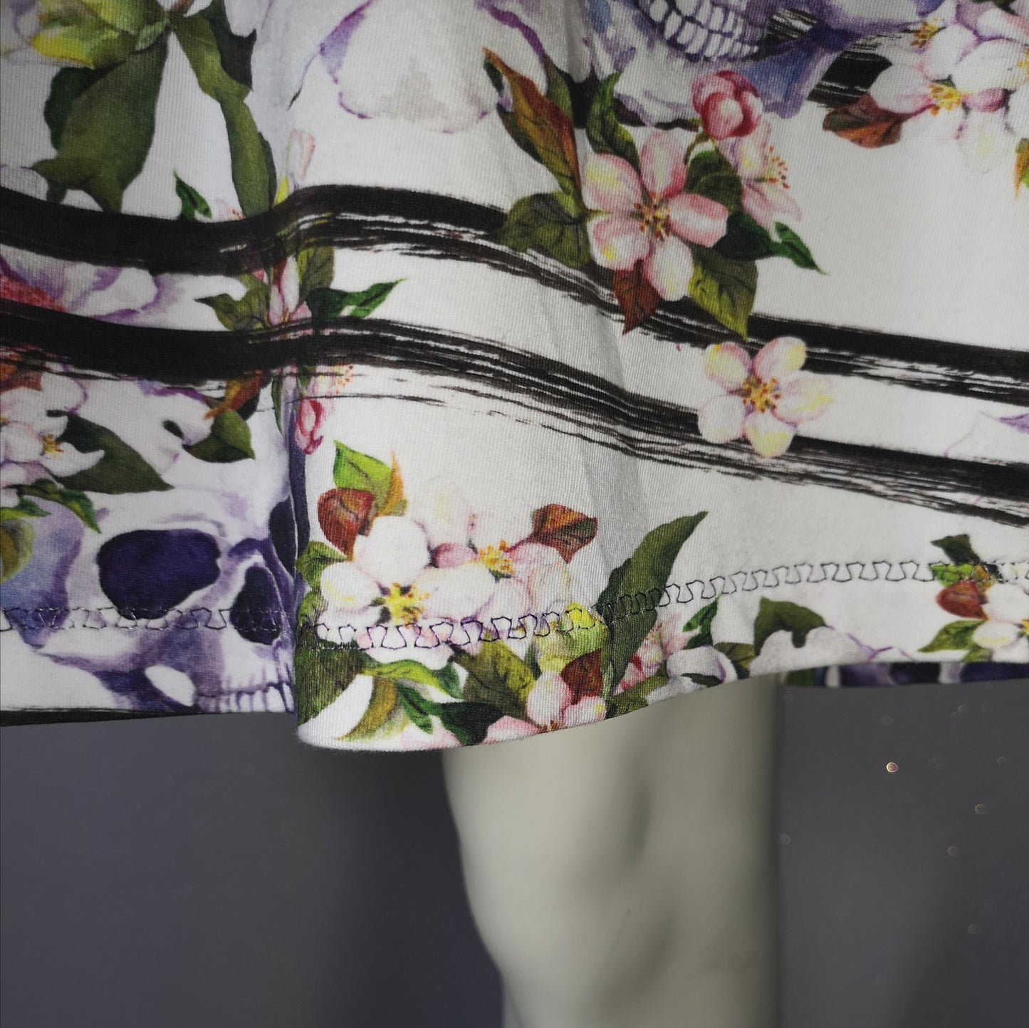 Robe cranes et fleurs T.S