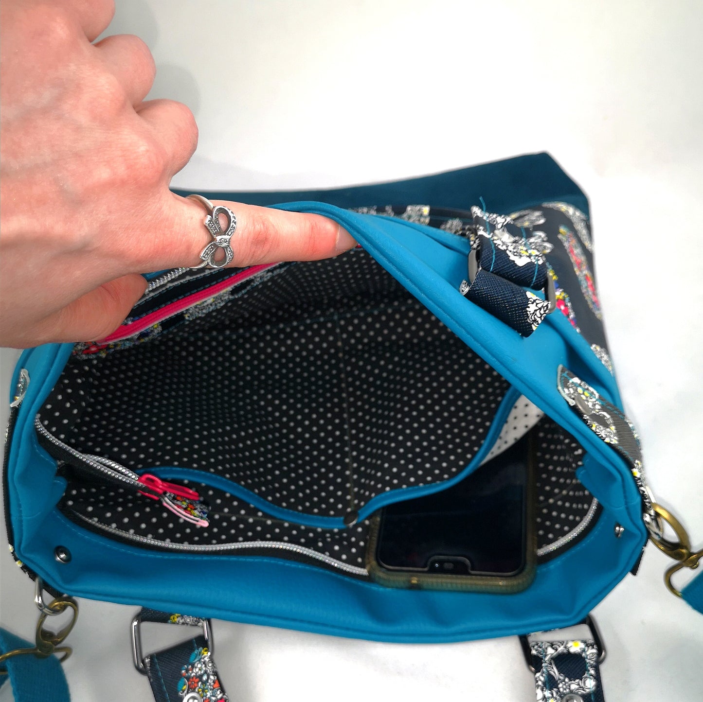 Sac Cami Crane bleutés