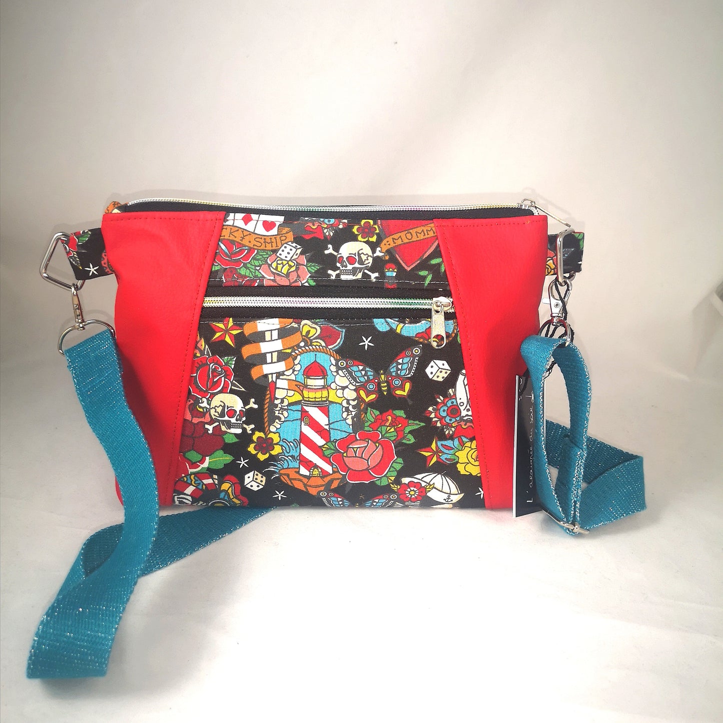 Pochette à bandoulière Tattoo old school
