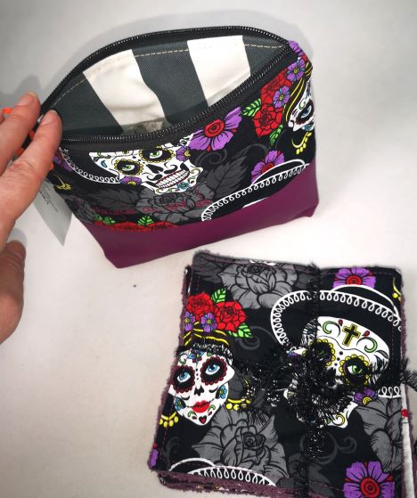 pack lingettes et trousse Dia de los muertos