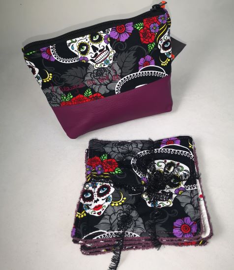 pack lingettes et trousse Dia de los muertos