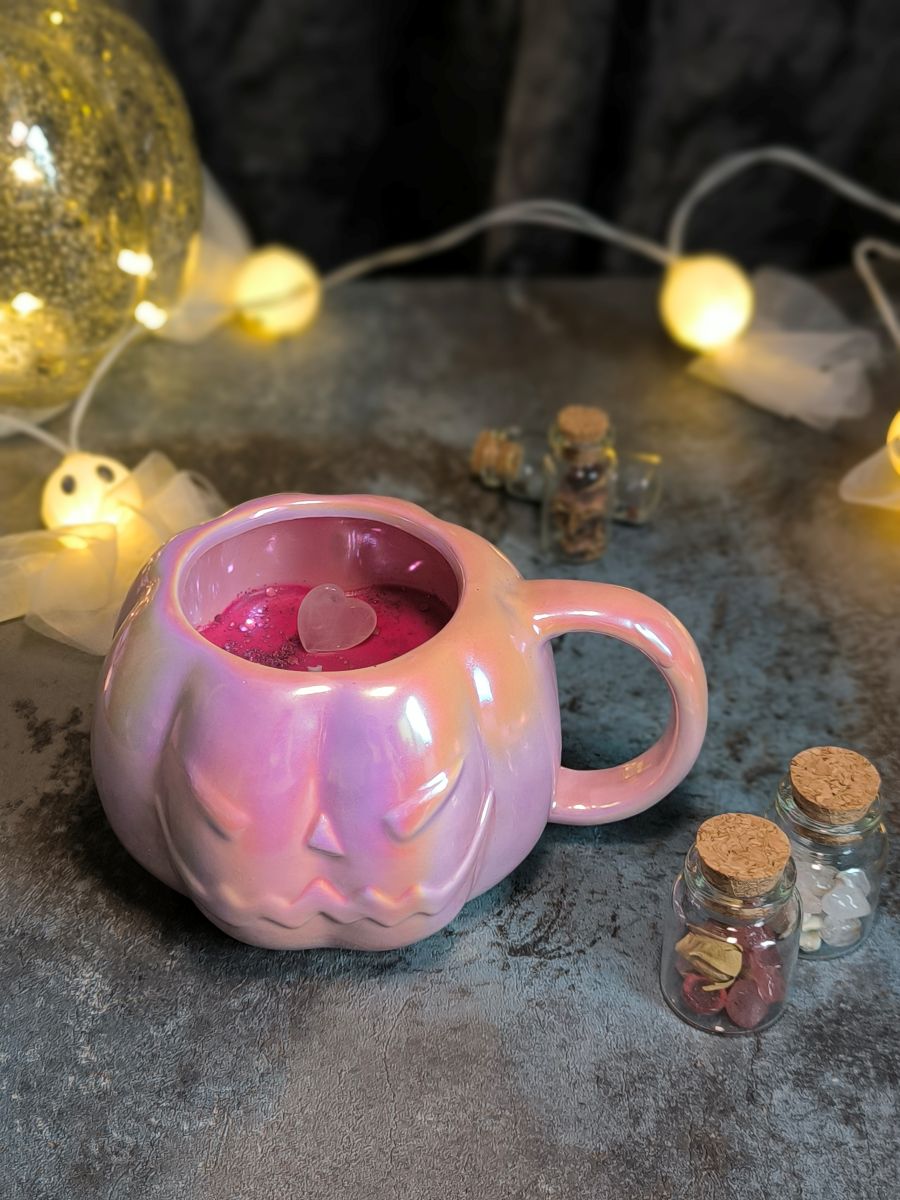 Bougie-tasse parfumée - Citrouille rose