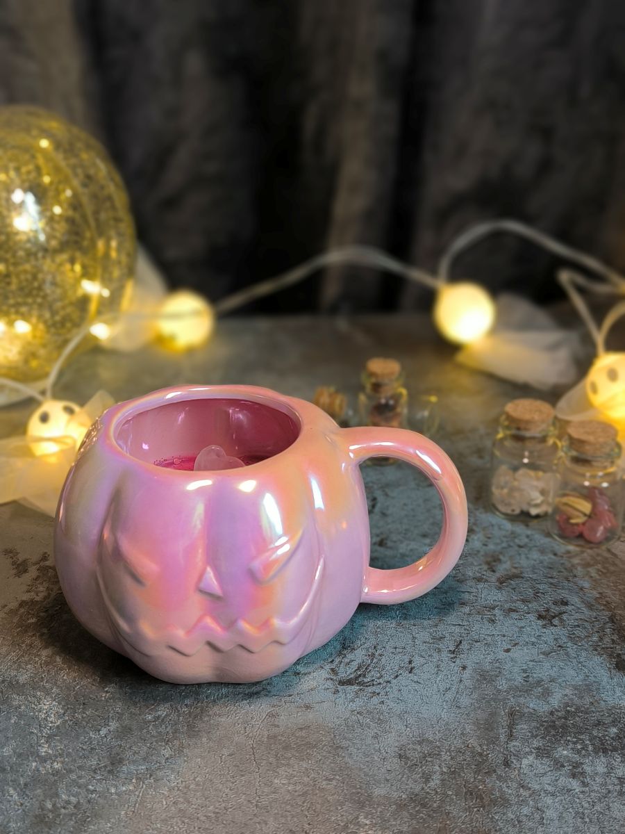 Bougie-tasse parfumée - Citrouille rose
