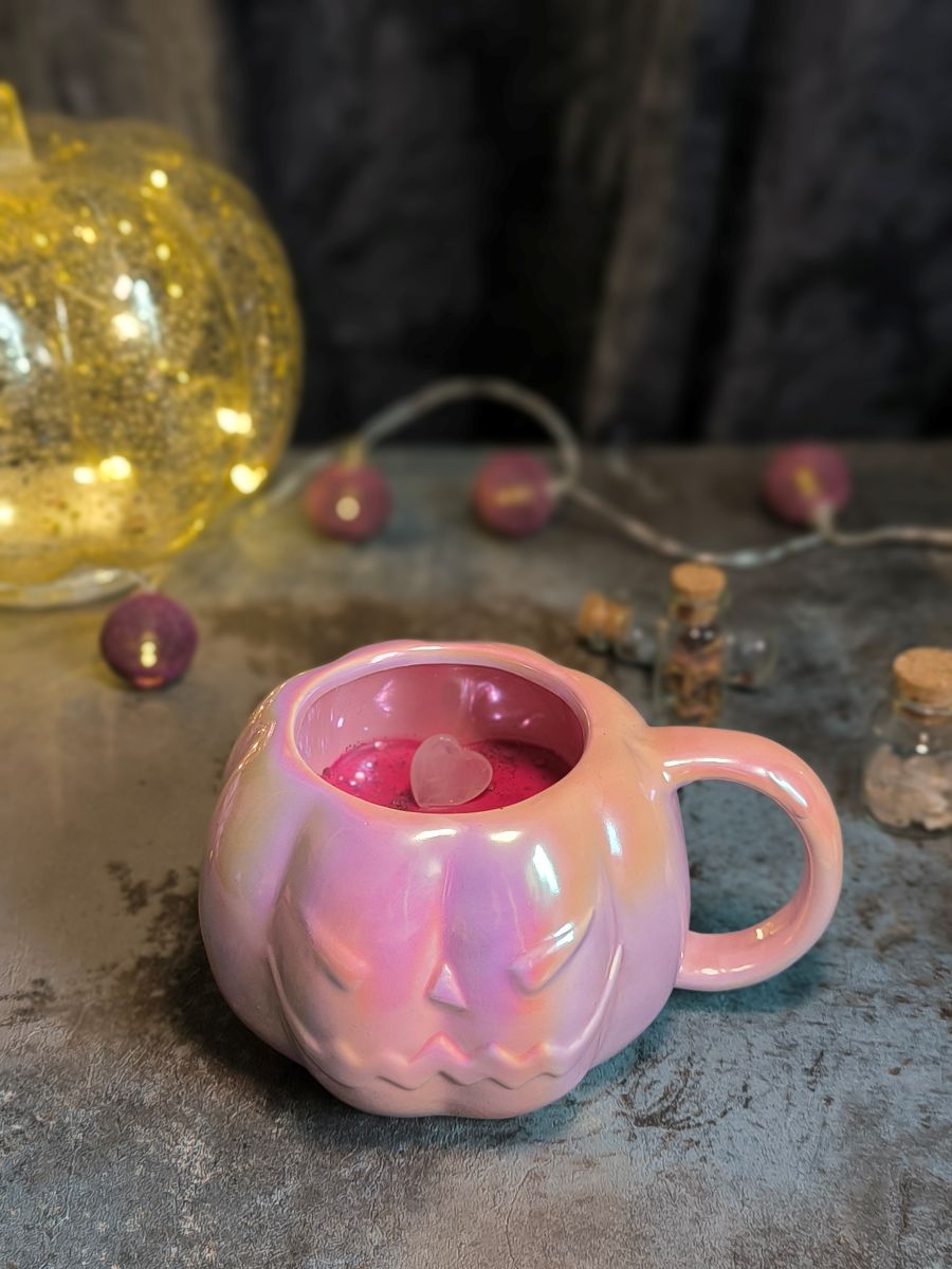 Bougie-tasse parfumée - Citrouille rose