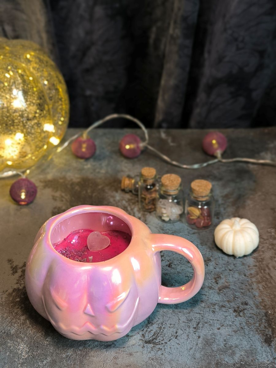 Bougie-tasse parfumée - Citrouille rose