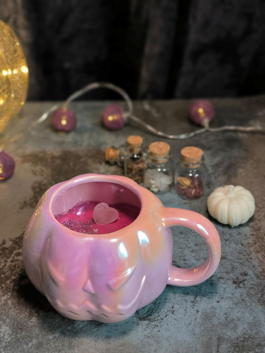 Bougie-tasse parfumée - Citrouille rose