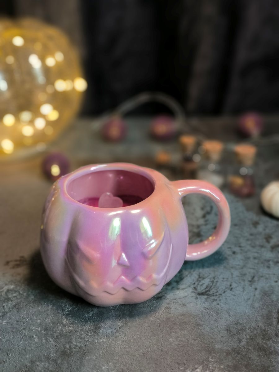 Bougie-tasse parfumée - Citrouille rose