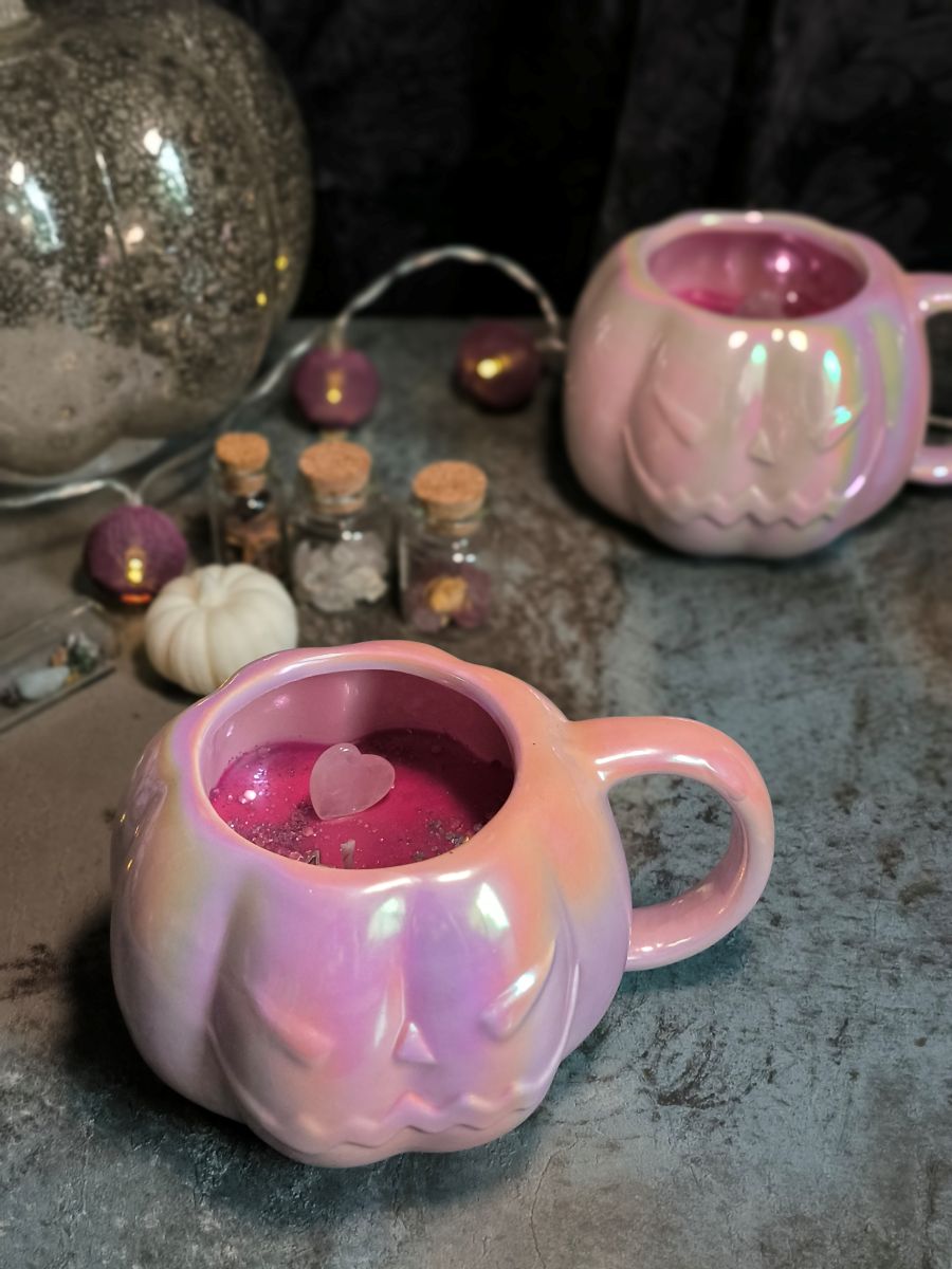 Bougie-tasse parfumée - Citrouille rose