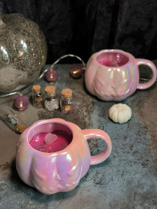 Bougie-tasse parfumée - Citrouille rose