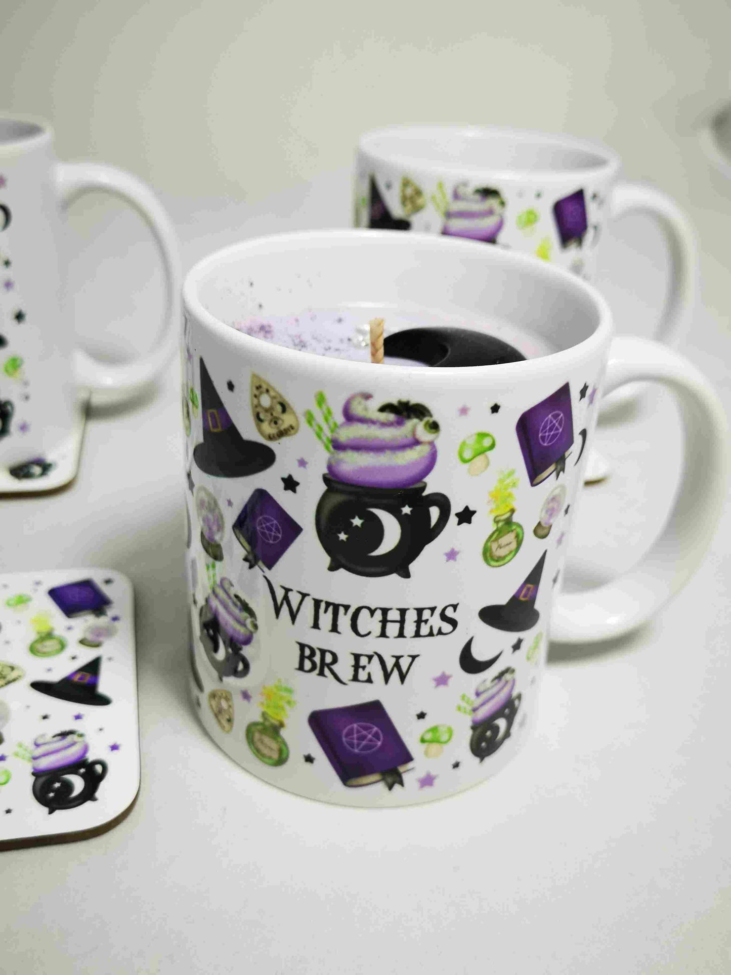 Bougie mug Chaudron de la Sorcière