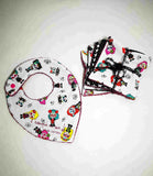 Duo Bavoir et Lingettes Lavables Les petites calaveras !