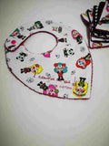 Duo Bavoir et Lingettes Lavables Les petites calaveras !