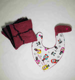Duo Bavoir et Lingettes Lavables Les petites calaveras !