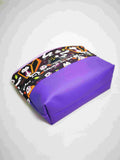 Trousse imperméable Chats Halloween en violet