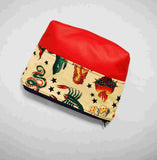 Trousse imperméable Tattoo rouge