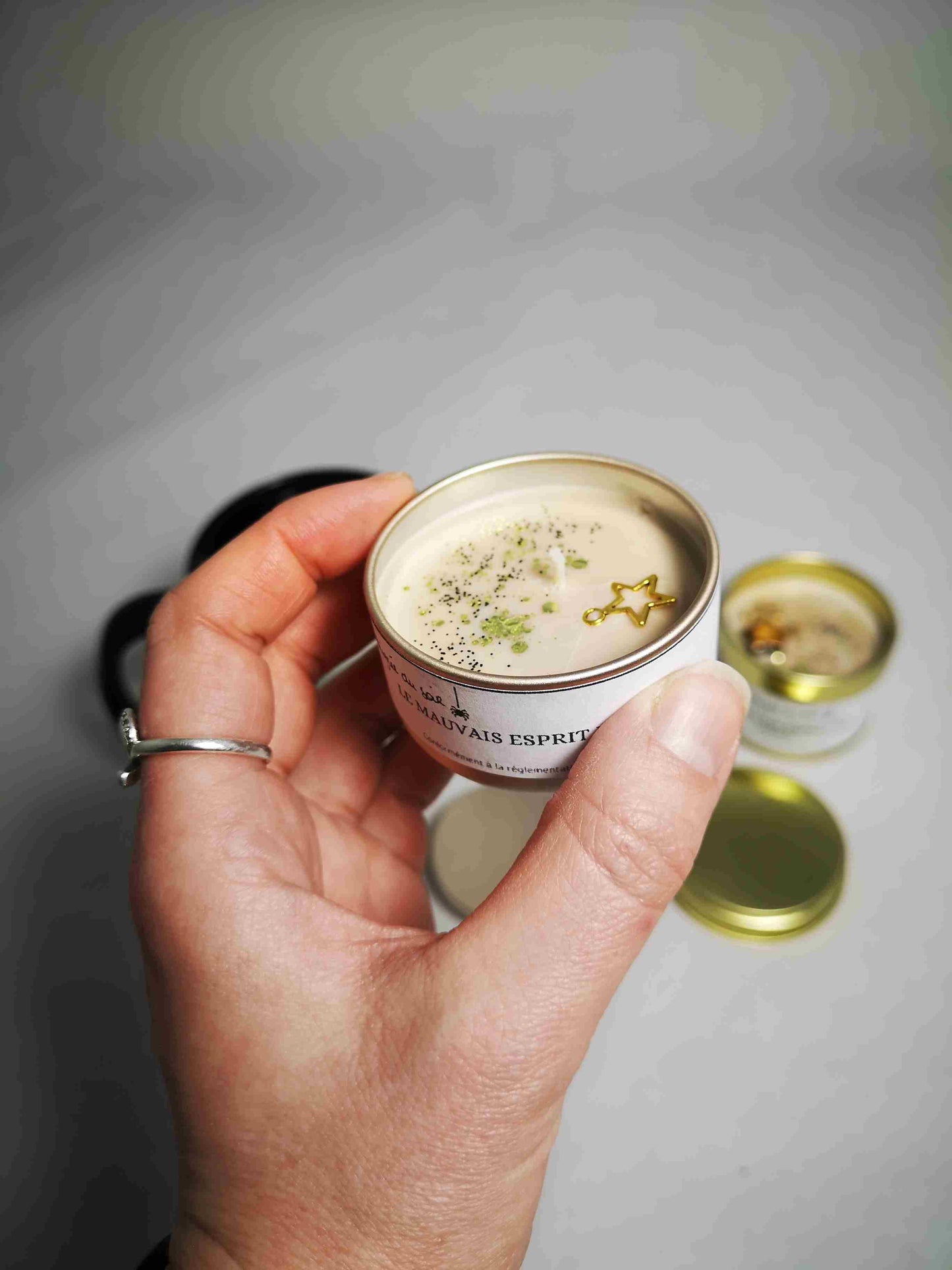 Mini-bougie "Le mauvais esprit de Noël"